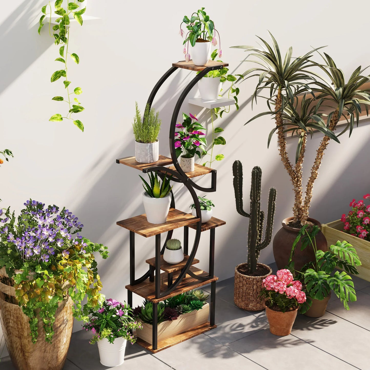 Elegant 8-Tier Plant Display