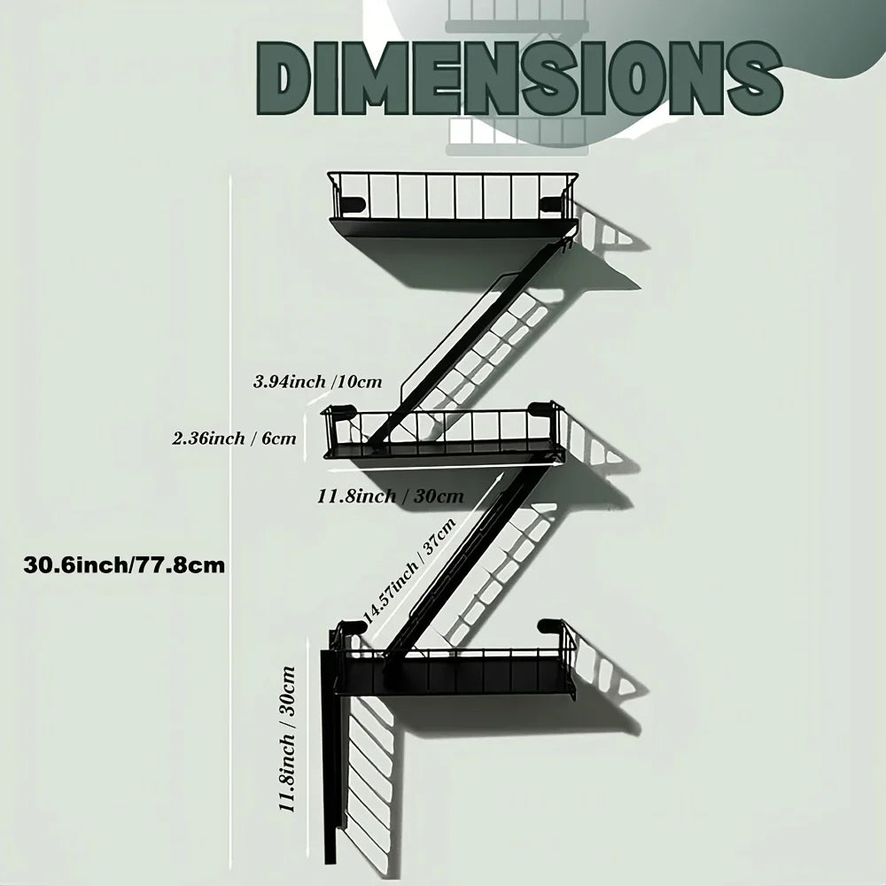 Elegant Staircase Plant Stand