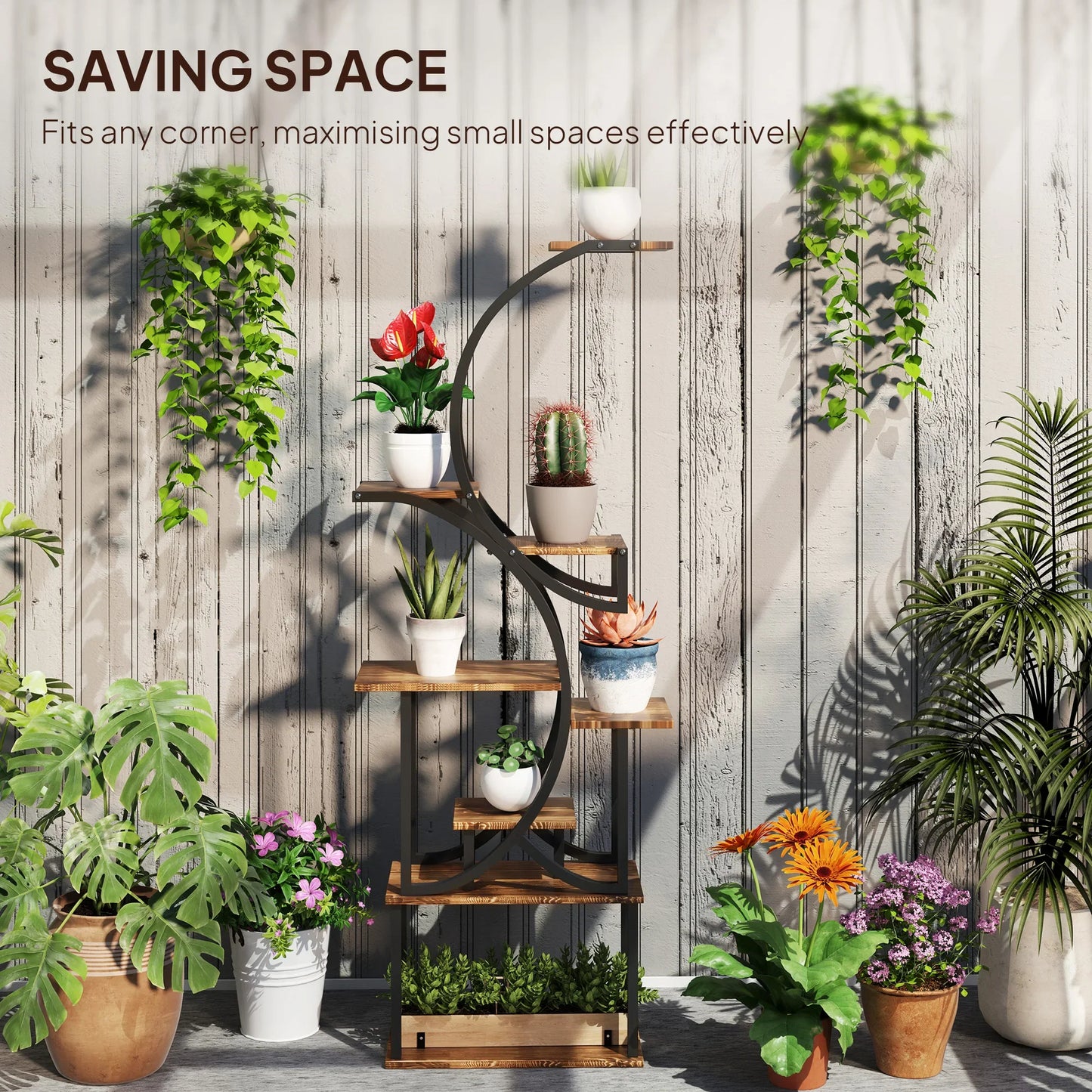 Elegant 8-Tier Plant Display