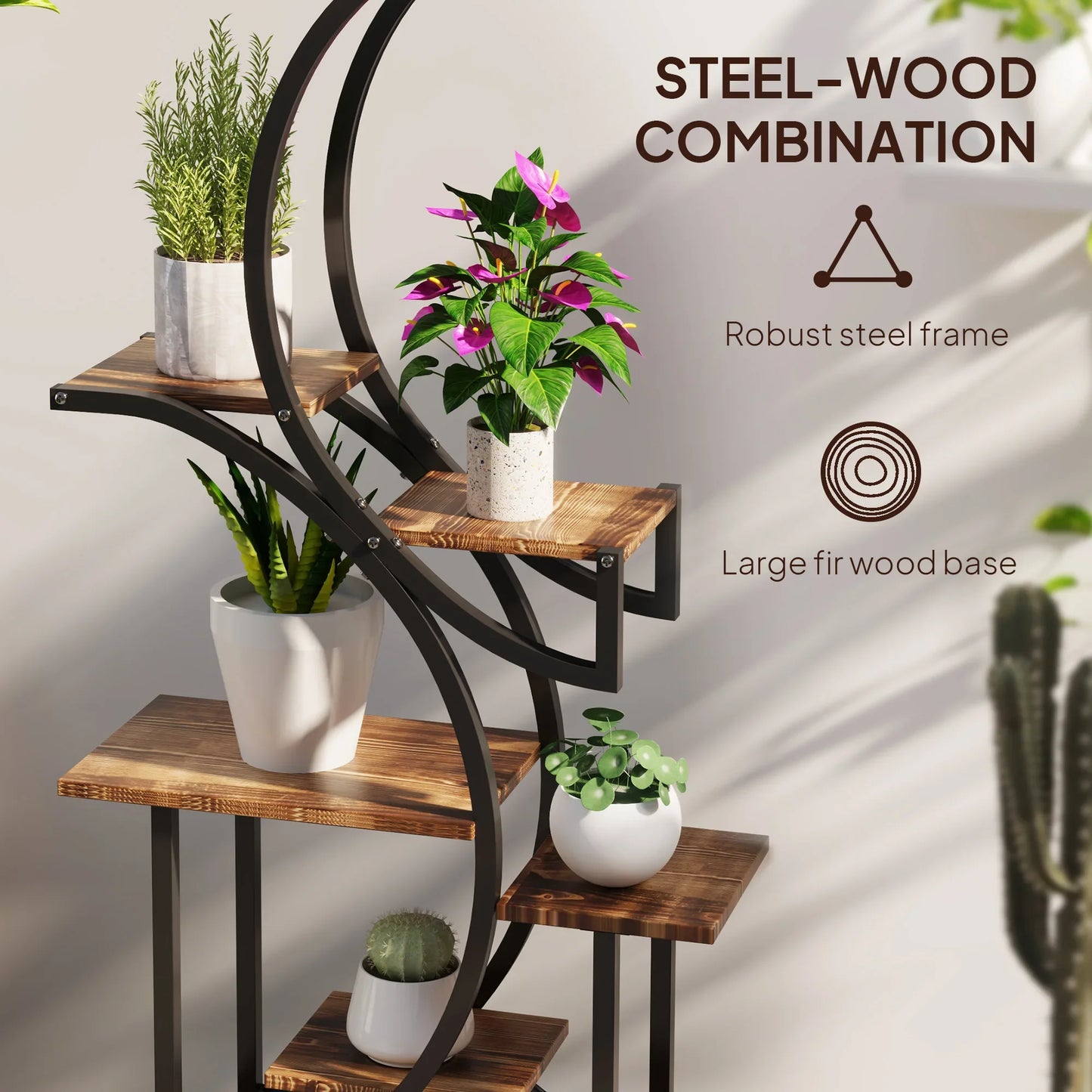 Elegant 8-Tier Plant Display