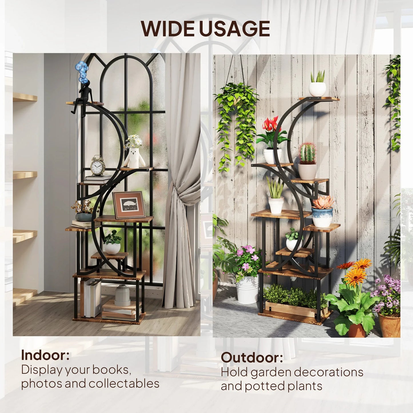 Elegant 8-Tier Plant Display